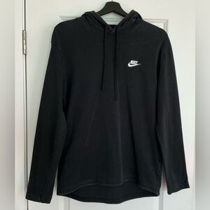 Nike Women’s Black Hoodie with White Logo